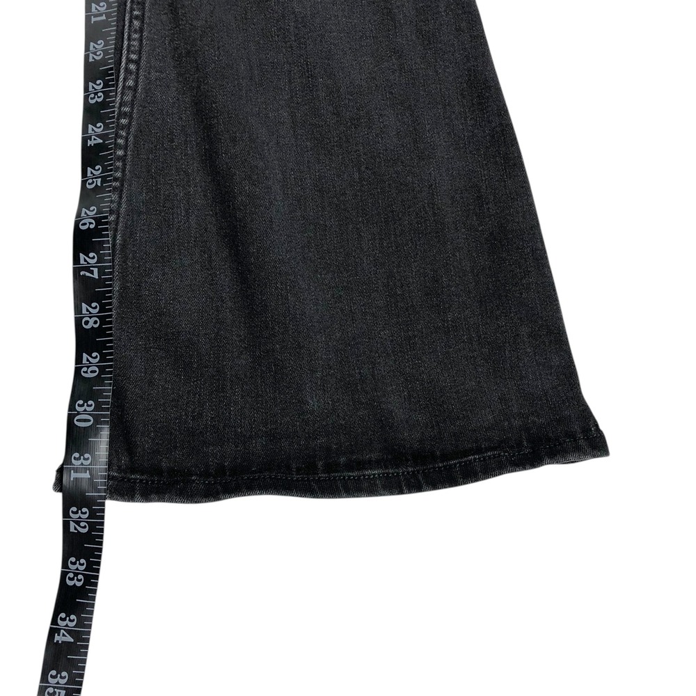 Hollister High Rise Flare Jeans Black Wash Soft Stretch Size 10L W30L Boho Retro - Picture 9 of 9